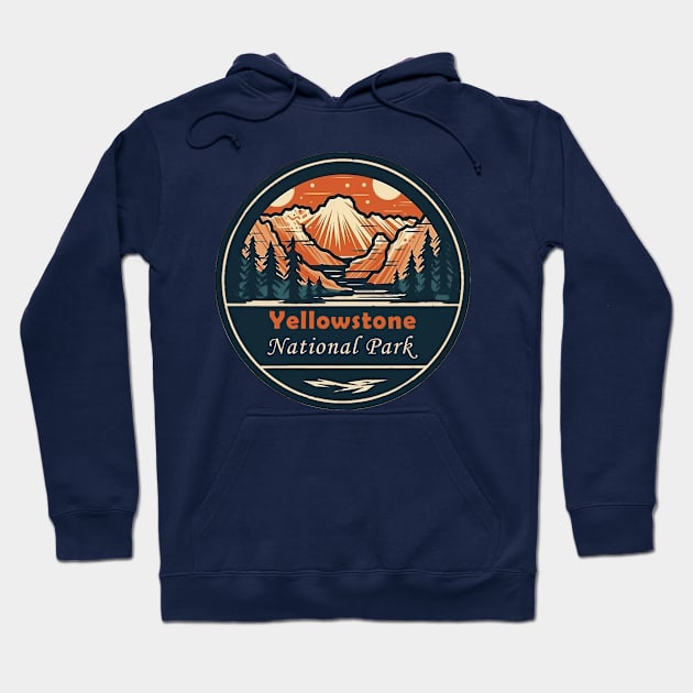 Yellowstone National Park Hoodie by GreenMary Design